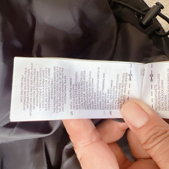 Adidas Women's Sportswear Big Baffle Down Jacket Black Size L * NEW - Picture 7 of 9